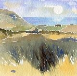 Jurassic  Coast from the commons by Laura Boyd, Painting, Watercolour on Paper