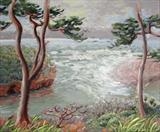 Otter Mouth Budleigh Salterton by Laura Boyd, Painting, Oil on canvas