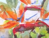 Strelitzia I by Laura Boyd, Painting, Watercolour on Paper
