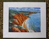 peak hill sidmouth framed by Laura Boyd, Painting, Oil on Board