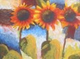 sunflowers by Laura Boyd, Painting, Acrylic on board