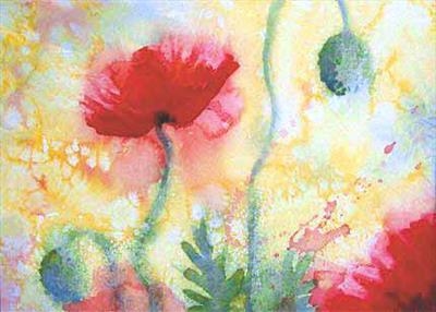Dream Poppies I by Laura Boyd - Painting  Watercolour on Paper